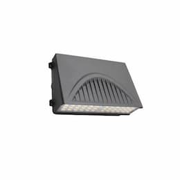 40W Full Cut-Off LED Wall Pack & Sensor, 4800 lm, 120V-277V, Selectable CCT