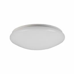 15-in 24W LED Puff Flush Mount, Triac Dimming, 120V, Selectable CCT