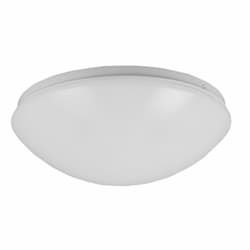 11-in 16W Puff Flush Mount, 0-10V Dimming, 120V-277V, Selectable CCT