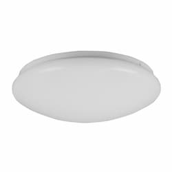 13-in 20W Puff Flush Mount, 0-10V Dimming, 120V-277V, Selectable CCT