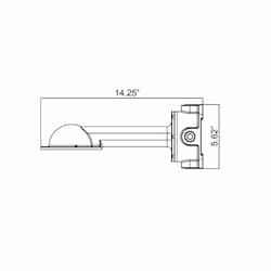 Wall Mount Bracket for HLRM Series, 3/4 NPT, 90 Degrees