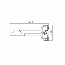 Wall Mount Bracket for HLRM Series, 3/4 NPT, 90 Degrees