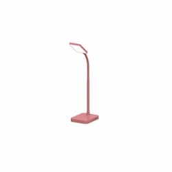 4W Slim LED Desk Lamp, 225 lm, 120V-240V, 3000K, Pink