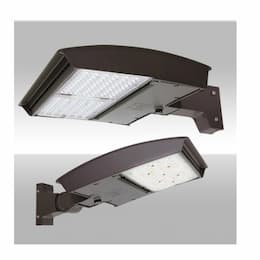 75W LED Area Light w/Straight Arm, Type 3M, 120V-277V, Selectable CCT