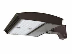 125W LED Area Light, T5 Square, Straight Arm, 120V-277V, CCT Select