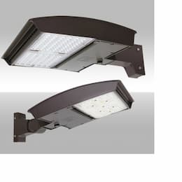 200W LED Area Light w/ Arm, Type 3M, 120V-277V, Selectable CCT, Bronze