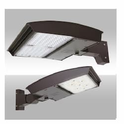 75W LED Area Light w/Slipfitter, Type 4W, 120V-277V,Selectable CCT,BRZ