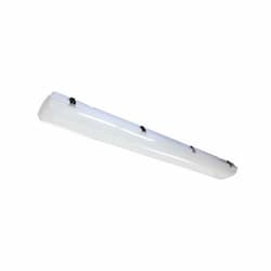 4-ft 30W LED Vapor Tight Light w/Battery Backup, 0-10V Dimmable, 4300lm, 120V-277V, 4000K