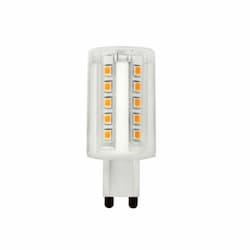 5W LED T4 Bulb, Dimmable, G9, 480 lm, 120V, 2700K