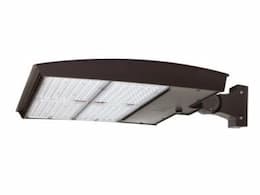 200W LED Area Light w/Flex Arm, Type 4N, 120V-277V, Selectable CCT, BZ