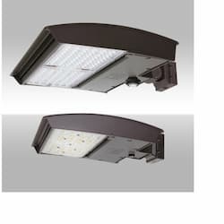 320W LED Area Light w/Adj Wall, Type 4N, 120V-277V, Selectable CCT, BZ