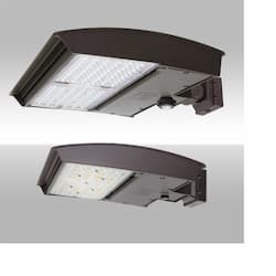 150W LED Area Light w/Adj Mount, Type 5, 120V-277V, Selectable CCT, BZ
