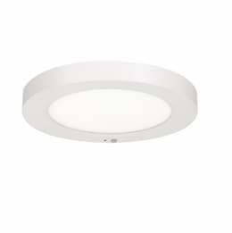 7-in 12.5W LED Flush Mount w/ Motion Sensor, 120V, Selectable CCT, WHT