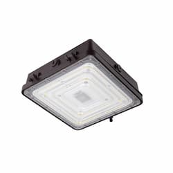 MaxLite 20W LED Enhanced Canopy Light, 120V-277V, Selectable CCT, Bronze