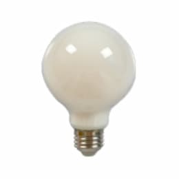 5W LED Enclosed Filament Bulb, Dim, G25, 90 CRI, E26, 2700K, Frosted