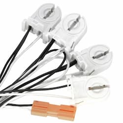 4-Lamp Wiring Harness for LED T8 Tubes