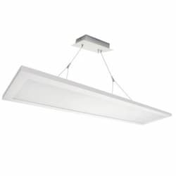 36W 1X4 LED Flat Panel w/ Pendant Mount, 0-10V Dimmable, 4396 lm, 120V-277V, 3500K