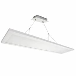 36W 1X4 LED Flat Panel w/ Pendant Mount, 0-10V Dimmable, 4396 lm, 120V-277V, 3500K