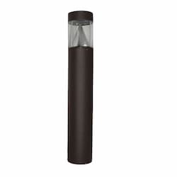 42" 17W LED Bollard w/ Wide Beam, Flat Top, 70W MH Retrofit, 1,225 lumes, 3000K, Bronze