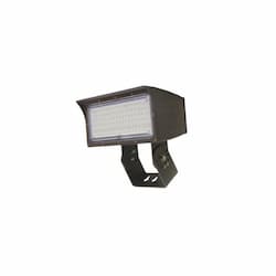 50W LED Medium Flood Light w/ Trunnion Mount & Photocell, Dim, 7380 lm, 4000K, Bronze