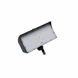 80W LED Medium Flood Light w/ Knuckle Mount & Photocell, Dim, 9900 lm, 5000K, Bronze