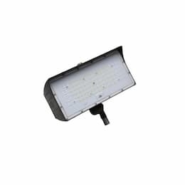 80W LED Medium Flood Light w/ Knuckle Mount & Photocell, Dim, 9900 lm, 5000K, Bronze