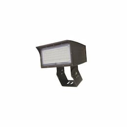 80W LED Medium Flood Light w/ Trunnion Mount & Photocell, Dim, Wide, 5000K, Bronze