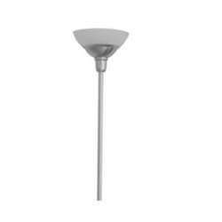 24W LED Torchiere Light w/ A19 Bulb, Dimming, E26 Base, 2200 lm, 2700K, Brushed Nickel