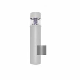 36" 38W LED Bollards, Type VS, Flat Top, 150W MH Retrofit, 3,610 lm, 4000K, Silver