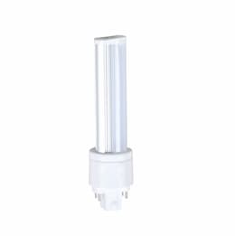 6W Horizontal LED PL Bulb, 675 lm, Direct Line Voltage, G24Q, 4000K