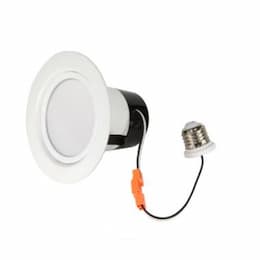 12W 4" LED Retrofit Downlight, 0-10V Dim, 50W Inc Retrofit, 600 lm, 2700K