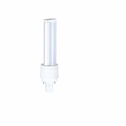 6W Horizontal LED PL Bulb, 500 lm, Direct Line Voltage, GX23, 2700K