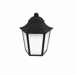 12W Outdoor LED Wall Lantern w/ Photocell, 511 lm, Black, 2700K