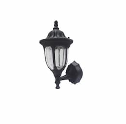 10W Outdoor LED Wall Lantern w/ Photocell, 500 lm, Black, 2700K