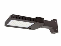 145W LED Slim Area Light w/ Straight, Type 3, 277V-480V, CCT Select