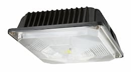 30W LED Canopy Light, 0-10V Dimmable, 3329 lm, 120V-277V, 5000K, Bronze