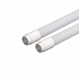 13W LED Plug and Play T8 4 Foot Tube, 3500K, Coated Glass, 1800 Lumens