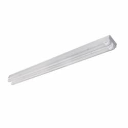 2-Lamp 4-ft LED Ready Shop Light, Single-End (T8 Tube Sold Separately)