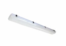 30W, 5000K, 48 Inch LED Parking Garage Vapor Tight Linear Fixture