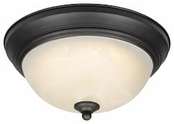 23W LED Transitional 13 Inch Ceiling Mount Fixture, 2700K, Brushed Nickel