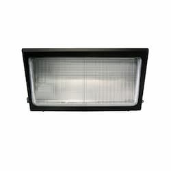 40 Watt 5000K LED Large Wall Pack, 120V, Photocontrol and EM Battery Backup