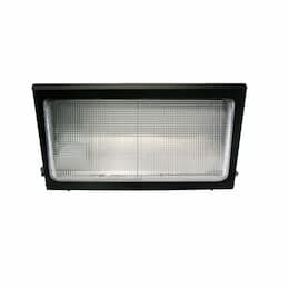 40 Watt 5000K LED Large Wall Pack, 277V, Photocontrol and EM Battery Backup, Bronze