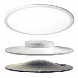 45 Watts 3500K 24" Diameter LED Round Pendant, White