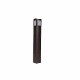 13W LED Bollard Light, T5, 120V-277V, 4000K, Bronze