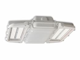 Motion Sensor, 45W LED Garage Fixture, Type V, 5000K, 347V - 480V, Gray