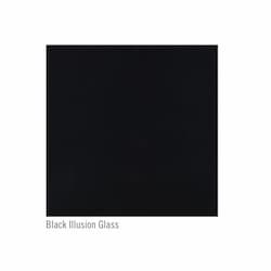 36-in Decorative Panel for Elevation X Fireplace, Black Illusion Glass