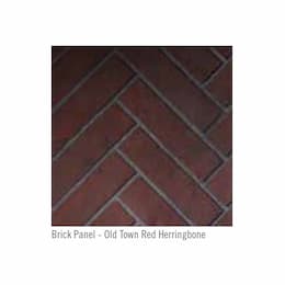 42-in Decorative Panels for Altitude X Fireplace, Red Herringbone