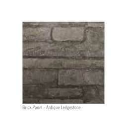 42-in Decorative Panel for Elevation Fireplace, Antique Ledgestone