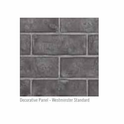 70-in Decorative Panel for Ascent X Fireplace, Grey Standard