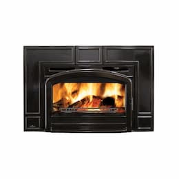 Oakdale Wood Burning Fireplace Insert, Majolica Brown